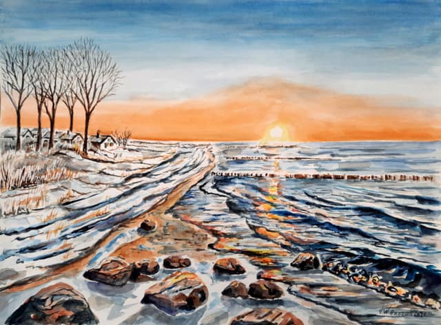 maritime-kunst-ostsee-winter-aquarell