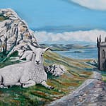 Schafe auf der schottischen Insel Coll