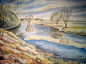 elbaue-hitzacker-aquarell