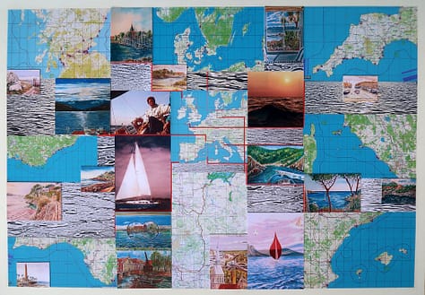 Collage mit Bildern von Europas Küsten