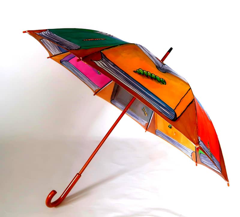 Regenschirm bemalt